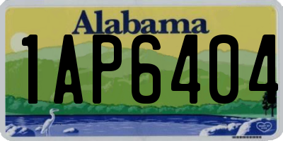 AL license plate 1AP6404