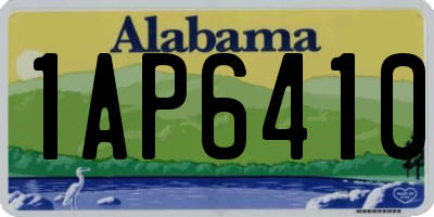 AL license plate 1AP6410