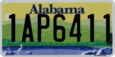 AL license plate 1AP6411
