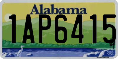 AL license plate 1AP6415