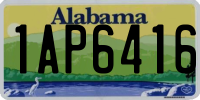 AL license plate 1AP6416