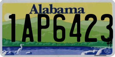 AL license plate 1AP6423
