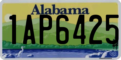 AL license plate 1AP6425