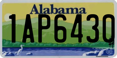 AL license plate 1AP6430