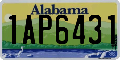 AL license plate 1AP6431
