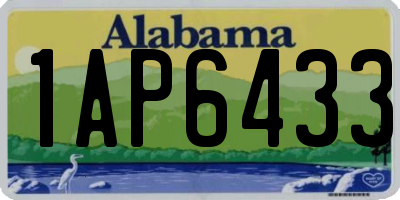 AL license plate 1AP6433