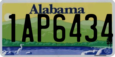 AL license plate 1AP6434
