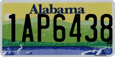 AL license plate 1AP6438