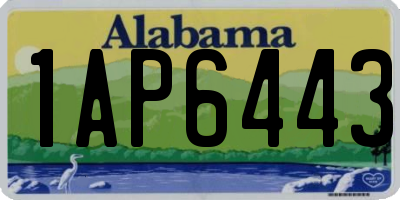AL license plate 1AP6443