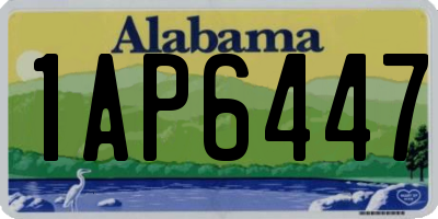 AL license plate 1AP6447