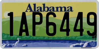 AL license plate 1AP6449