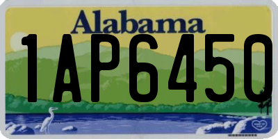 AL license plate 1AP6450