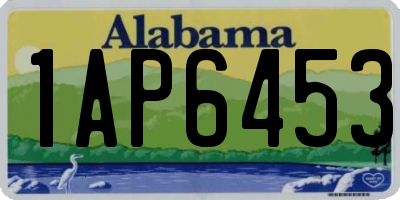 AL license plate 1AP6453