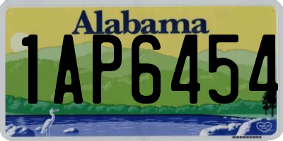 AL license plate 1AP6454