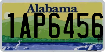AL license plate 1AP6456