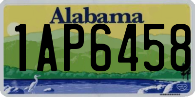 AL license plate 1AP6458