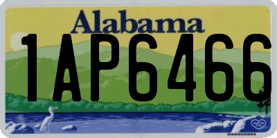 AL license plate 1AP6466