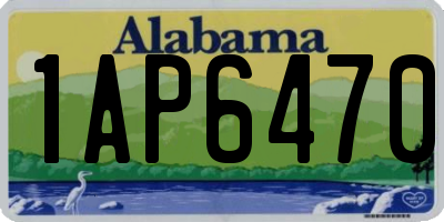 AL license plate 1AP6470