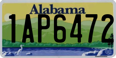 AL license plate 1AP6472