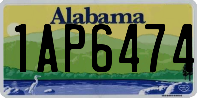 AL license plate 1AP6474