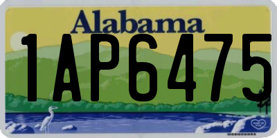 AL license plate 1AP6475