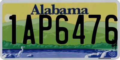 AL license plate 1AP6476