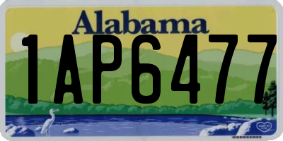 AL license plate 1AP6477