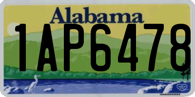 AL license plate 1AP6478