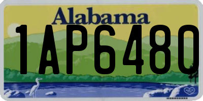 AL license plate 1AP6480