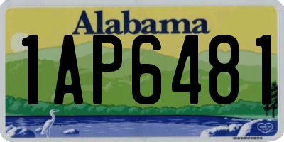 AL license plate 1AP6481