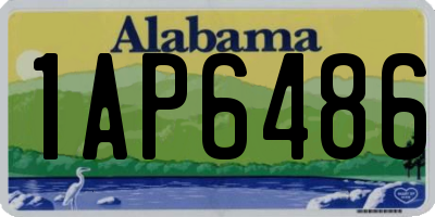 AL license plate 1AP6486