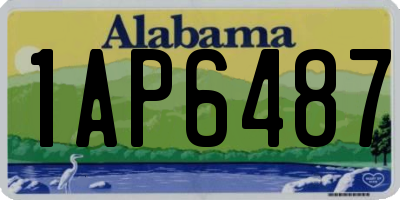 AL license plate 1AP6487