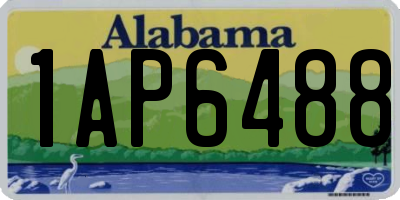AL license plate 1AP6488