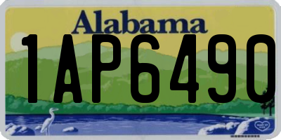 AL license plate 1AP6490