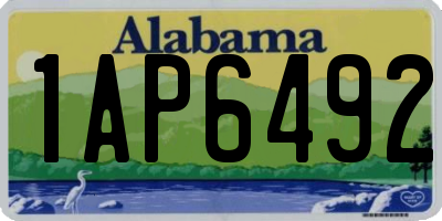 AL license plate 1AP6492