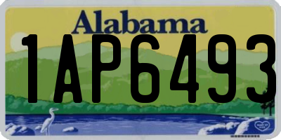 AL license plate 1AP6493