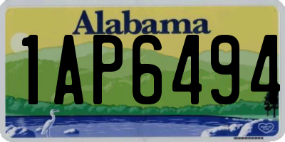 AL license plate 1AP6494