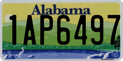 AL license plate 1AP6497
