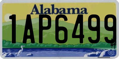 AL license plate 1AP6499