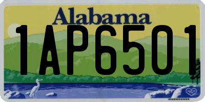 AL license plate 1AP6501