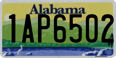AL license plate 1AP6502