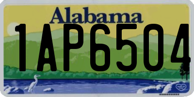 AL license plate 1AP6504