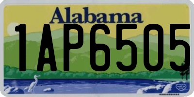 AL license plate 1AP6505