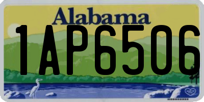 AL license plate 1AP6506