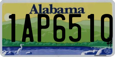AL license plate 1AP6510