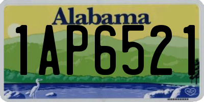 AL license plate 1AP6521