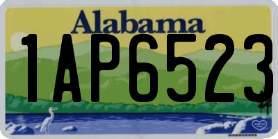 AL license plate 1AP6523