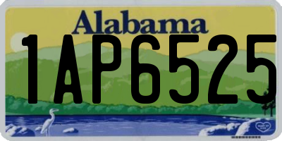 AL license plate 1AP6525