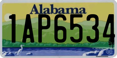AL license plate 1AP6534