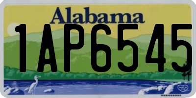 AL license plate 1AP6545